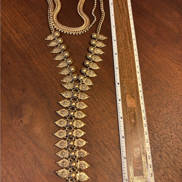 Free People Goldtone Tiered Statement Necklace - Picture 3 of 5